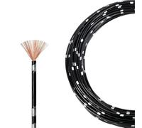 SVKVBNLNGK Câble audio AVSS for haut-parleur de voiture, 5/10 m, fil fin en cuivre pur isolé PVC, carré 0,5 2 mm, cordon d'alimentation automobile Fil(Black,10M_16AWG SQ1.25MM)