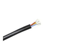 SVKVBNLNGK Câble d'alimentation électrique audio, gaine en silicone noir résistant for la chaleur, 22 for 10 AWG, 2 conducteurs, isolation 3C, 4C, 6C, 1/3 m Fil(4 Cores Black,1 METER_20AWG SQ0.5MM)