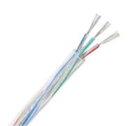SVKVBNLNGK Câble d'alimentation for gaine transparente de 1 300cm, 2, 3, 4 ou 5 conducteurs, 28/26/24/22/20/18/16 AWG, câble en cuivre étamé isolé PVC, fil LED Fil(3 Cores,3 METERS_28AWG)