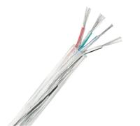 SVKVBNLNGK Câble d'alimentation for gaine transparente de 1 300cm, 2, 3, 4 ou 5 conducteurs, 28/26/24/22/20/18/16 AWG, câble en cuivre étamé isolé PVC, fil LED Fil(4 Cores,3 METERS_22AWG)