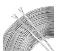 SVKVBNLNGK Câble d'alimentation UL2468 transparent for 2 broches, 10/50 m, 16/18/20/22/24/26/28/30 AWG, isolé en PVC, haut-parleur audio, ligne de fil LED Fil(Clear-Clear,50 METERS_26AWG (0.15MM2))