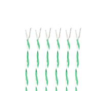 SVKVBNLNGK Câble de signal électronique en cuivre for 2 broches, isolé FEP, 26, 24, 22, 20, 18, 17, 15, 13 AWG, AFS200, paire torsadée Fil(White Green,10 METERS_15AWG (1.5MM2))