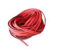 SVKVBNLNGK Câble d'extension électrique AWG22 0,3 mm² 2 broches, câble en cuivre rouge et noir, cordon LED 5 m, 10, 50 Fil(50m)