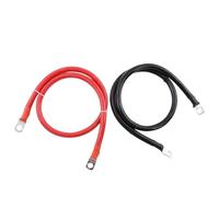 SVKVBNLNGK Câble d'onduleur de batterie RV, fil cuivre pur 8 6 4 AWG for cosse en étamé M8 système solaire UPS, connexion voiture Fil(Black Red,60CM_8AWG)
