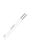 SVKVBNLNGK Câble électrique 12 V 2 broches 5 m/10 m/20 m, câble en cuivre étamé, conducteurs isolés PVC, d'extension for bande LED, calibre 20 22 18 AWG Fil(2 Pin White White,20M_18 AWG)