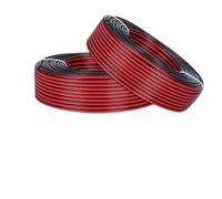 SVKVBNLNGK Câble électrique en cuivre étamé 2 broches, 10 m, 20 m/lot, 16, 18, AWG, rouge, noir, isolé, rallonge Fil(10m,2x0.75mm)
