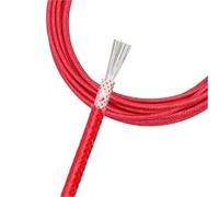 SVKVBNLNGK Câble en cuivre souple tressé fibre de verre, 1/5 m, résistant for la chaleur, 250 °C, élément chauffant for sol chaud isolé Fil(4,5 ME_SQUARE 1.5MM)