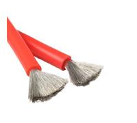 SVKVBNLNGK Câble en silicone souple noir et rouge for 2 broches, 1 for 10 m, 16 AWG, 14, 12, for panneau solaire, batterie de voiture, fil cuivre étamé Fil(4,2M_14AWG)