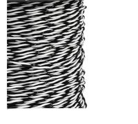 SVKVBNLNGK Câble for paire torsadée PTFE AFS200 de 10 m, 26/25/24/22/20/18/17/15/13 AWG, isolé FEP, cuivre étamé, 2 broches Fil(Black White,10 METERS_17AWG (1MM2))