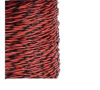 SVKVBNLNGK Câble for paire torsadée PTFE AFS200 de 10 m, 26/25/24/22/20/18/17/15/13 AWG, isolé FEP, cuivre étamé, 2 broches Fil(Black Red,10 METERS_15AWG (1.5MM2))