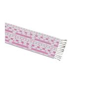 SVKVBNLNGK Câble plat flexible UL2468 2/5/10 m, noyau 24 AWG 26, 6, 7, 8, 9, 10, 12 broches, câble de connexion d'alimentation étendu 300 V, fil en PVC Fil(26AWG Red White,10 METERS_10P)