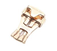SVKVBNLNGK Clip pliant clip en acier inoxydable boucle pliante boucle de 18mm boucle métal montre boucle compatible for oméga Fermoir de montre(Rose gold)