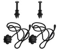 SVKVBNLNGK Convient for VW Golf MK5 MK6 GTI Rabbit, Cordon de Fixation for Tablette de Coffre Boucle en Plastique pour Automobile(2XClip2XLine)
