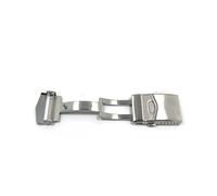 SVKVBNLNGK Fermoir en acier inoxydable en acier inoxydable en acier inoxydable en acier inoxydable Boucle de boucle papillon de boucle en argent noir 22mm Fermoir de montre(Silver)
