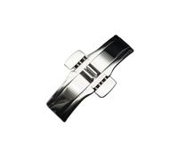 SVKVBNLNGK Fermoir en métal solide en acier inoxydable ACCESSOIRES DE RECHERCHE DOUBLE BOUTON BOUTON FAIRE FERMER FERMAIRE DE DÉPLOBAGE DE PAPILLANCE Compatible for Tissot Fermoir de montre(6x23mm)