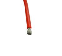 SVKVBNLNGK Fil électrique flexible en cuivre étamé résistant for hautes températures, silicone rouge et noir, 10 AWG, 12, 14, 16, 18, 20, 22 Fil(Red silicone,30M_14 AWG)