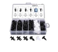 SVKVBNLNGK Fixations de voiture, clips en plastique, goupille, rivet, kit de pare-chocs, vis, garniture de porte, panneau de retenue, pare-chocs automatique Boucle en plastique pour automobile(100pcs)
