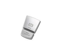 SVKVBNLNGK Interrupteur De Frein De Stationnement Électronique, Bouton H De Remplacement For BMW 5 7 X3 X4 X5 X6 Série F F01 F02 F10 F18 F12 F15 F16 F25 F26 Bouton de frein à main de voiture(Silvery)