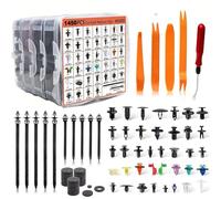 SVKVBNLNGK Kit d'assortiment de Clips de Fixation for Pare-Chocs de Voiture, Rivets à Pousser, Garniture de Porte, Garde-Boue, for véhicules universels Boucle en Plastique pour Automobile(Kit 6)