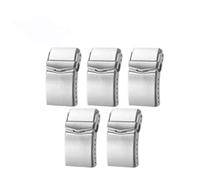 SVKVBNLNGK Montre Bracelet en métal Bracelet en acier inoxydable Boucle brossée Solide 18 mm 20 mm Convient compatible for des montres de 62 Mas Fermoir de montre(18 mm 5 pcs)