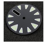SVKVBNLNGK MONTRE NOIR STERILE MARIAGE 28.5MM Super C3 Marques lumineuses de la fenêtre de la fenêtre de la montre de la fenêtre Convient for NH36 Mouvement automatique Cadran de montre(Model-3)