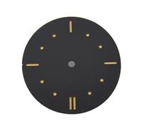SVKVBNLNGK Regardez des pièces de montre Cadran 39mm Double-Deck Sandwich Noir Numéro de Dot Numéro Vert lumineux compatible for ETA6497 6498 St3600 st3621 Pas de seconde Cadran de montre