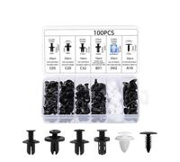 SVKVBNLNGK Rivet de Fixation de Pare-Chocs en Plastique for Voiture, Fixation de Capot de Moteur for Poussoir, Clip de Garniture de Porte de Voiture Boucle en Plastique pour Automobile(100PCS)
