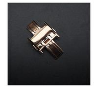 SVKVBNLNGK Silver Gold Rose Gold 12mm 14mm 16mm 18mm 20mm 20mm Fashion Strap Boucle Boucle En acier inoxydable Boucle Compatible for boucle Longines Fermoir de montre(Rose Gold 12mm)