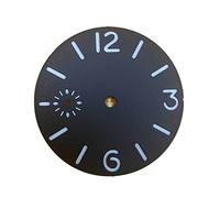 SVKVBNLNGK Tableau de montre 36mm Dial Vert Luminous Watch Face Pièces Insertion Compatible avec ETA6497 / Mouette St36 Mouvement Accessoires Pièces de réparation Cadran de montre(Wit)