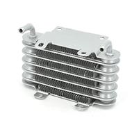 SVKVBNLNGK Universal Aluminium Racing Voiture Moto Diesel Gasoline Petits Moteurs Équipage Huile de Carburant 8mm Silver SO-01 Refroidisseur d'huile