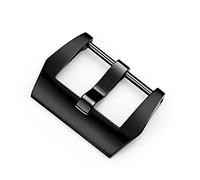 SVKVBNLNGK Vis en acier inoxydable Bague Boucle Boucle Noir Accessoires Fermoir de montre(20mm Black)