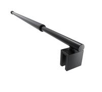 SVNR 70-120 cm - Barre de stabilisation de douche pour épaisseur de verre de 8 à 10 mm - Barre d'appui en acier inoxydable - Stabilisateur pour parois de douche et douches à l'italienne - Noir mat