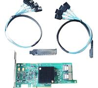 SVNXINGTII 9207-8i 6 Go SAS 2308 PCI-E 3.0 HBA IT Mode pour ZFS FreeNAS unRAID 2 * SFF-8087 SATA Adaptateur de Bus hôte