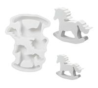 SVOCK Lot de 2 moules en silicone en forme de cheval - Moules décoratifs pour plâtre