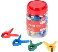 Svorka Strend Pro Premium DT825 Borne à ressort, mélange de couleurs, en boîte de 15 pièces, 1"/25 mm