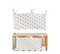 svpfuo Range Doudou, Sac Rangement Jouet, Sac Bebe, Sac Rangement Double Pour Lit D'enfant, Sac Rangement Double En Coton Pour Lit D'enfant, Sac Rangement Suspendu Pour Lit D'enfant (C)