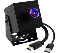Svpro Caméra 4K 60fps - USB 3.0 & HDMI double sortie, objectif fisheye M12, caméra de surveillance ultra grand angle 200 degrés pour PC/Mac/ordinateur portable/TV/Raspberry Pi