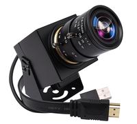 Svpro Caméra 4K HDMI USB double interface avec zoom manuel pour PC, objectif CS Mount 2,8-12 mm, pour gros plan, CMOS IMX415 Caméra industrielle pour vision industrielle