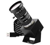 SVPRO Caméra USB 12 MP avec téléobjectif 5-50 mm, zoom optique 10x, webcam manuelle 1080p 120 fps haute vitesse UVC macro caméra pour PC/Mac/Linux/Android (objectif variable professionnel 12 MP)