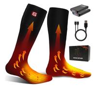 Svpro Chaussettes Chauffantes Rechargeables d'Hiver - 3 Niveaux de Température, Réchauffement jusqu'à 12 Heures, Épaisses en Coton à Piles pour Homme Femme