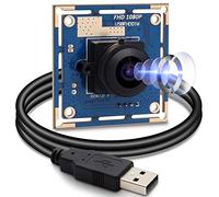 Svpro Module Caméra 2MP CMOS OV2710 Grand Angle 180 Degrés Fisheye Lentille USB Pour PC Web - UVC Industriel Machine Vision Pour Android Windows Mac OS