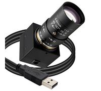 Svpro Objectif zoom 5-50 mm USB 5 MP 30 fps haute définition Webcam Mise au point manuelle Caméra d'ordinateur 10X Zoom optique Industriel Lightburn Caméra IMX335 UVC Télescope USB Caméra vidéo de