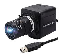 Svpro Webcam 1080P Full HD USB Caméra avec Objectif Zoom Optique 2,8-12 mm Mise au Point Manuelle Format H.264 Chargement Rapide pour vidéo Streaming, 0,01 Low lux Caméra