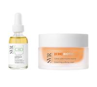 SVR Routine Anti-Âge Apaisante, Essence B3, Ampoule CBD, Collagen Biotic