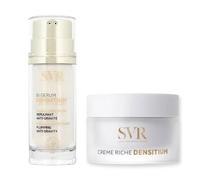 SVR Routine Densitium Globale Anti-Âge Peaux Sèches et Matures, Sérum, Contour des Yeux, Crème Riche