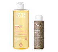 SVR Routine Exfoliante Gommage Xerial 100G + Huile Lavante Topialyse 400ml