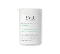 SVR - Spirial Roll-On Recharge Déodorant Anti-Transpirant 48h - Peaux sensibles - Sans alcool - Anti-traces - Efficacité 48h - Éco-recharge - 50 ml