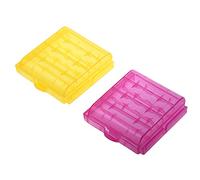 SVRITE 5/10 X Plastique Etui Botiers Boite De Rangement Accus 4 AA/AAA Pile Batterie