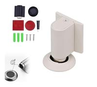 SvRite Butée de porte magnétique, butée de porte robuste avec kit d'installation, design sans perçage, support invisible au sol, disponible en noir et blanc (blanc)