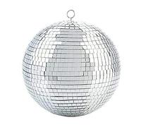 SVRITE Effet D'éClairage de ScèNe Coloré 8 Pouces 20 Cm Boule de Paillettes Miroir LéGer Argent DéCor de FêTe de NoëL